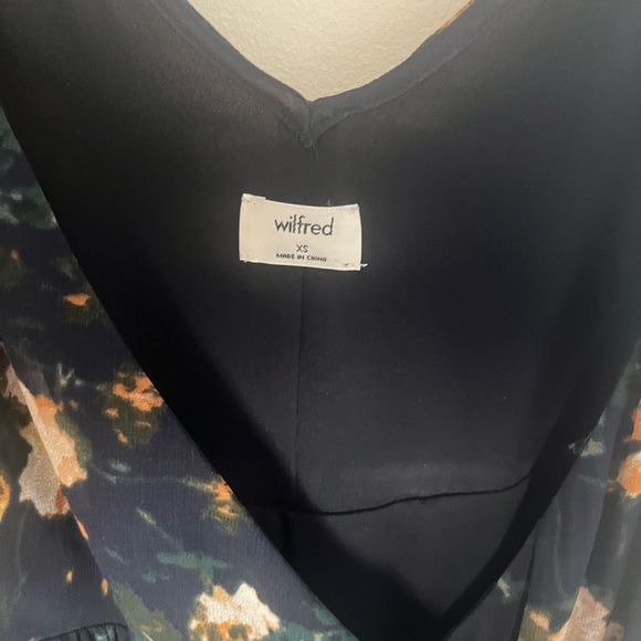 Wilfred Navy Floral Midi Dress - Picture 2 of 4